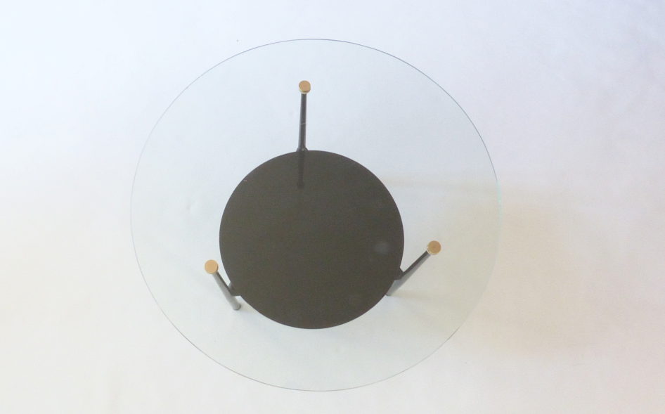 Gueridon table, double tray