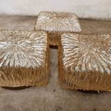 Ceiling lamp in iridescent glass