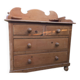 Chest of drawers from the 1980s in wood, very good condition
