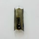 Mid-century glass wall lamp sconce J.T. Kalmar, 1970s, Germany