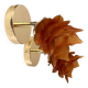 Pair of amber tulip wall sconces