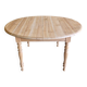 Oval solid cherry wood table with drop leaves + 2 extensions