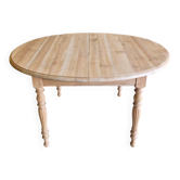 Oval solid cherry wood table with drop leaves + 2 extensions