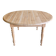 Oval solid cherry wood table with drop leaves + 2 extensions