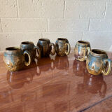Serie of 6 mugs