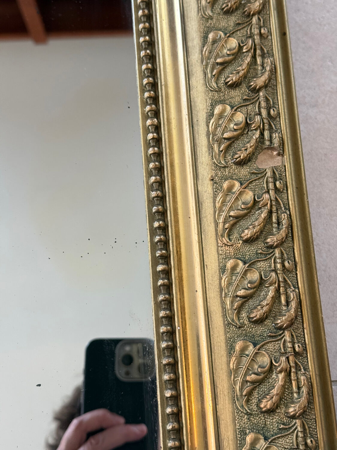 Golden Louis Philippe mirror