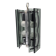 Green-grey glass and chrome metal suspension, in the style of Fontana Arte.