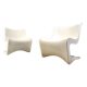 Pair of Silène lounge chairs by M. Borgnat for Clairitex, 1960s