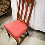 Set of 6 solid oak chairs