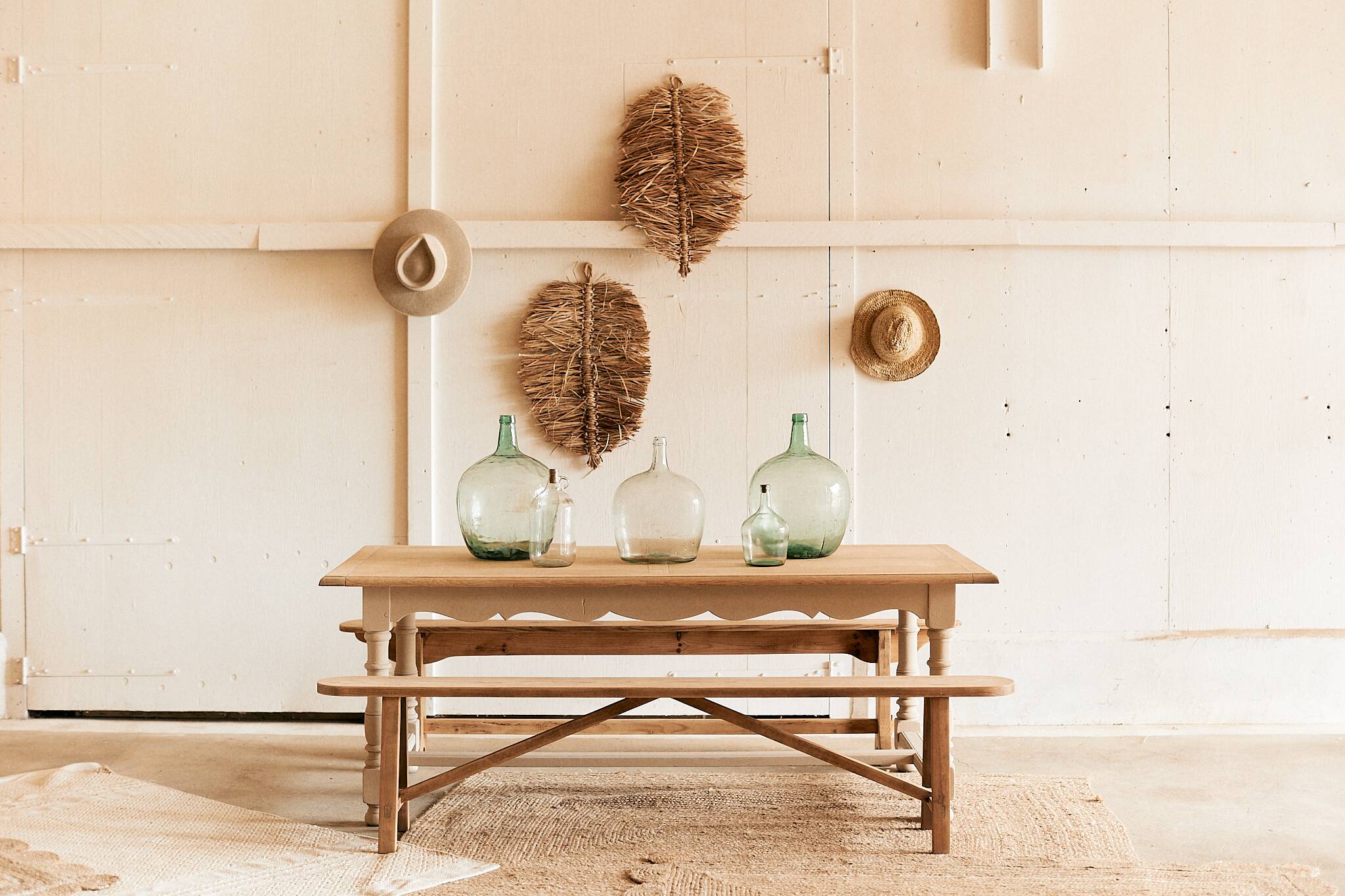 Vintage wooden bench