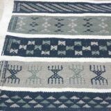 Berber carpet grey white and black 149 x 76 cm