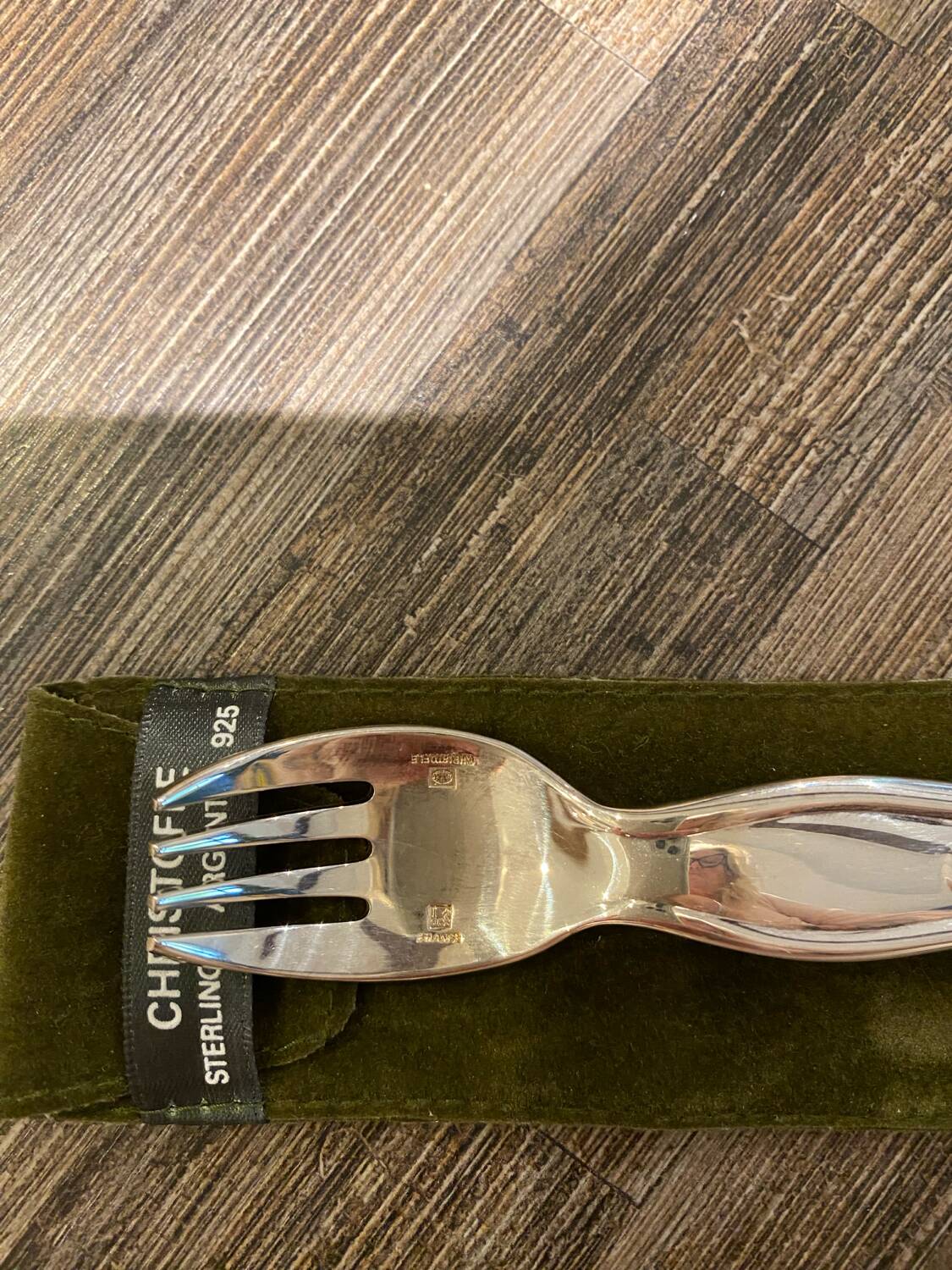 Christofle Baby Gift Set in Solid Sterling Silver 925 - Spoon and Fork