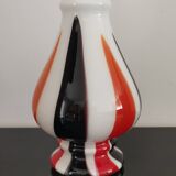 Vintage Italian pop art blown soliflore vase from the 70s in opaline