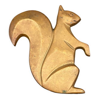 Bronze squirrel Caisse d'Épargne XXth