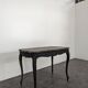 Table bureau réchampi patiné noir