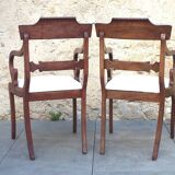 2 regency armchairs