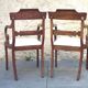 2 regency armchairs