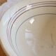 Old earthenware salad bowl Céranord Saint-Amand – Red and blue rim