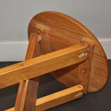 Folding pine stool in 70s