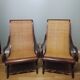 Deux fauteuils coloniaux planteurs