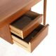 Danish desk with sliding drawer unit - teak - mid century modern