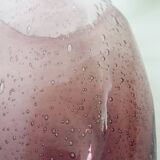 Handmade bubble glass vase