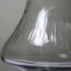 Very large vintage engraved blown glass vase from the 2000s in an antique style