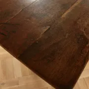 17th-century French oak refectory table / trestle table – 240 cm