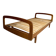 Ancien Lit daybed design Jacques Hauville pour BEMA 1950