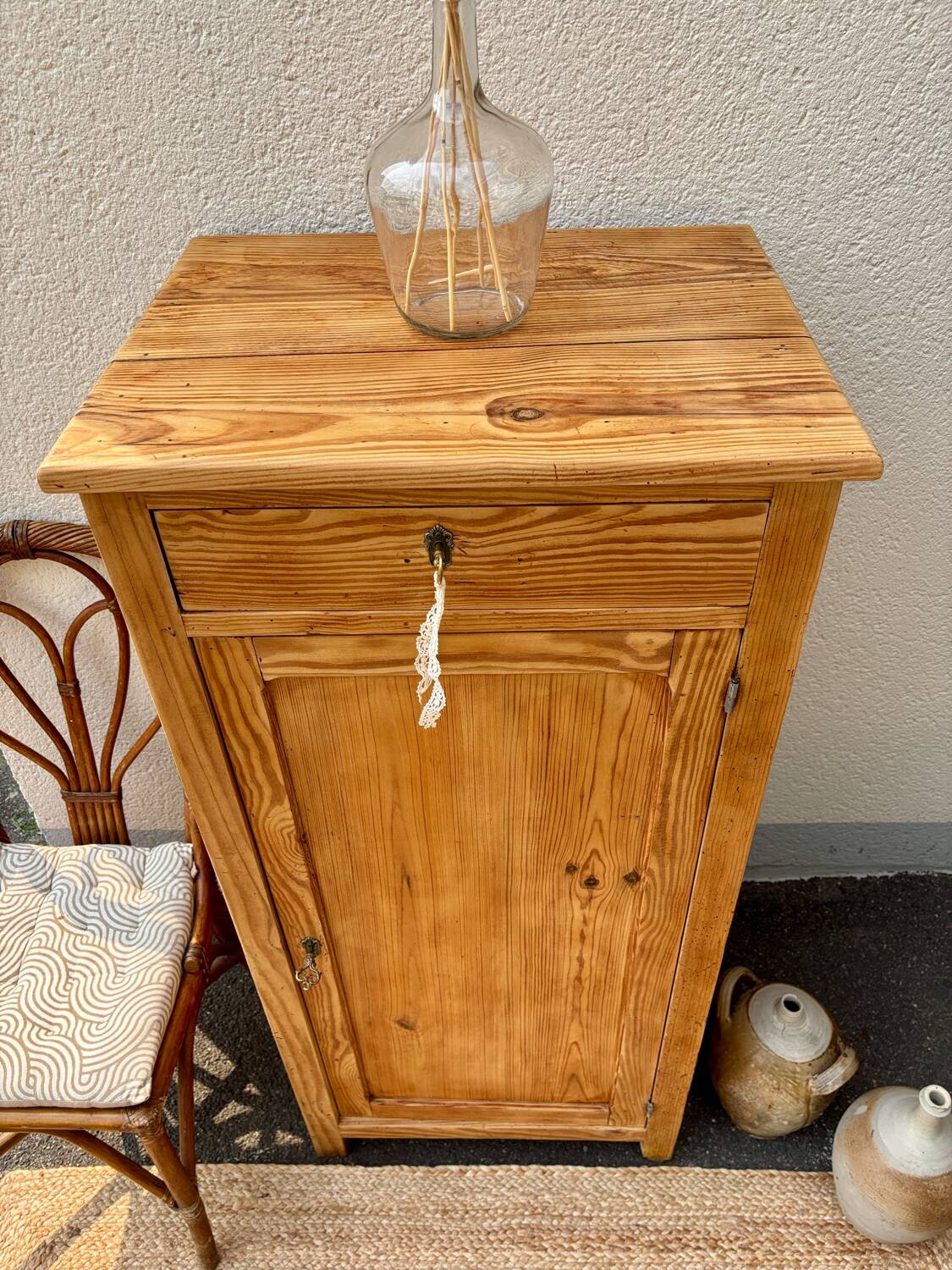 Parisian sideboard in raw wood