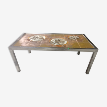 Coffee table stainless steel ceramic Julien de Covemaker aka "Belarti"