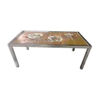 Coffee table stainless steel ceramic Julien de Covemaker aka "Belarti"