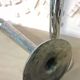 Pair of hammered metal candlesticks
