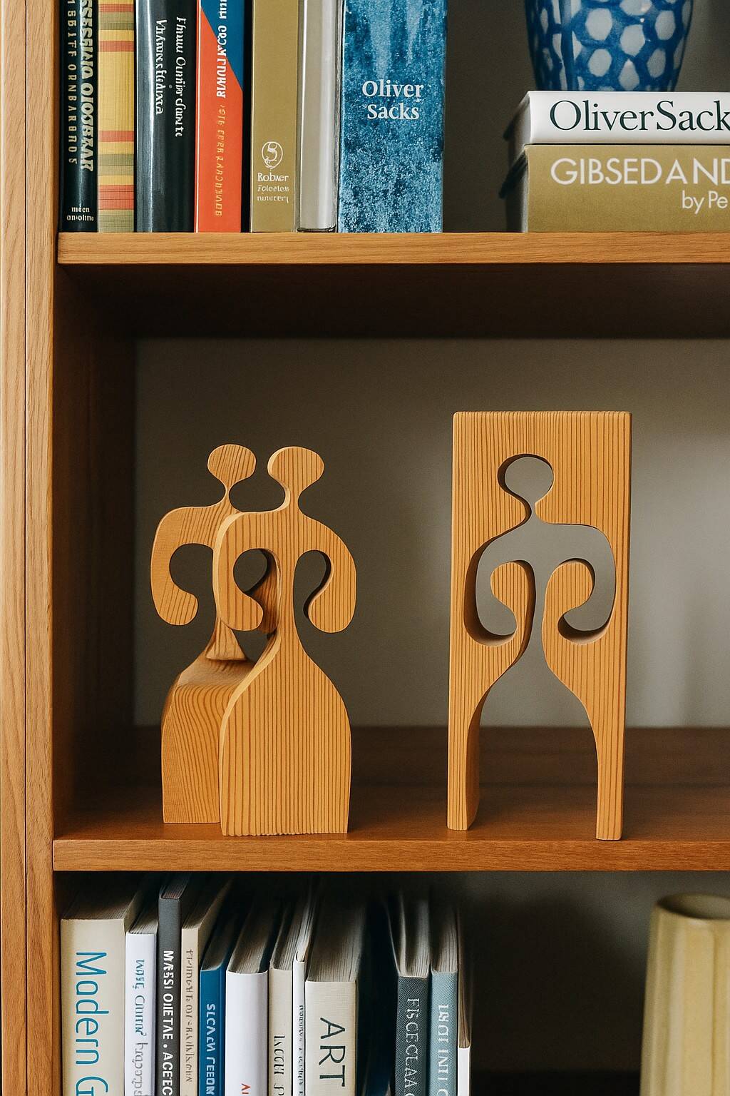 Puzzle in wood sculpture by Gunnar Kanevad for Gamla Linköping, Sweden, 1962.