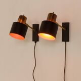 Appliques murales Alfa de Jo Hammerborg pour Fog And Morup, Danemark, années 1970