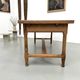 Large extendable farmhouse table in solid cherry wood - 1900s