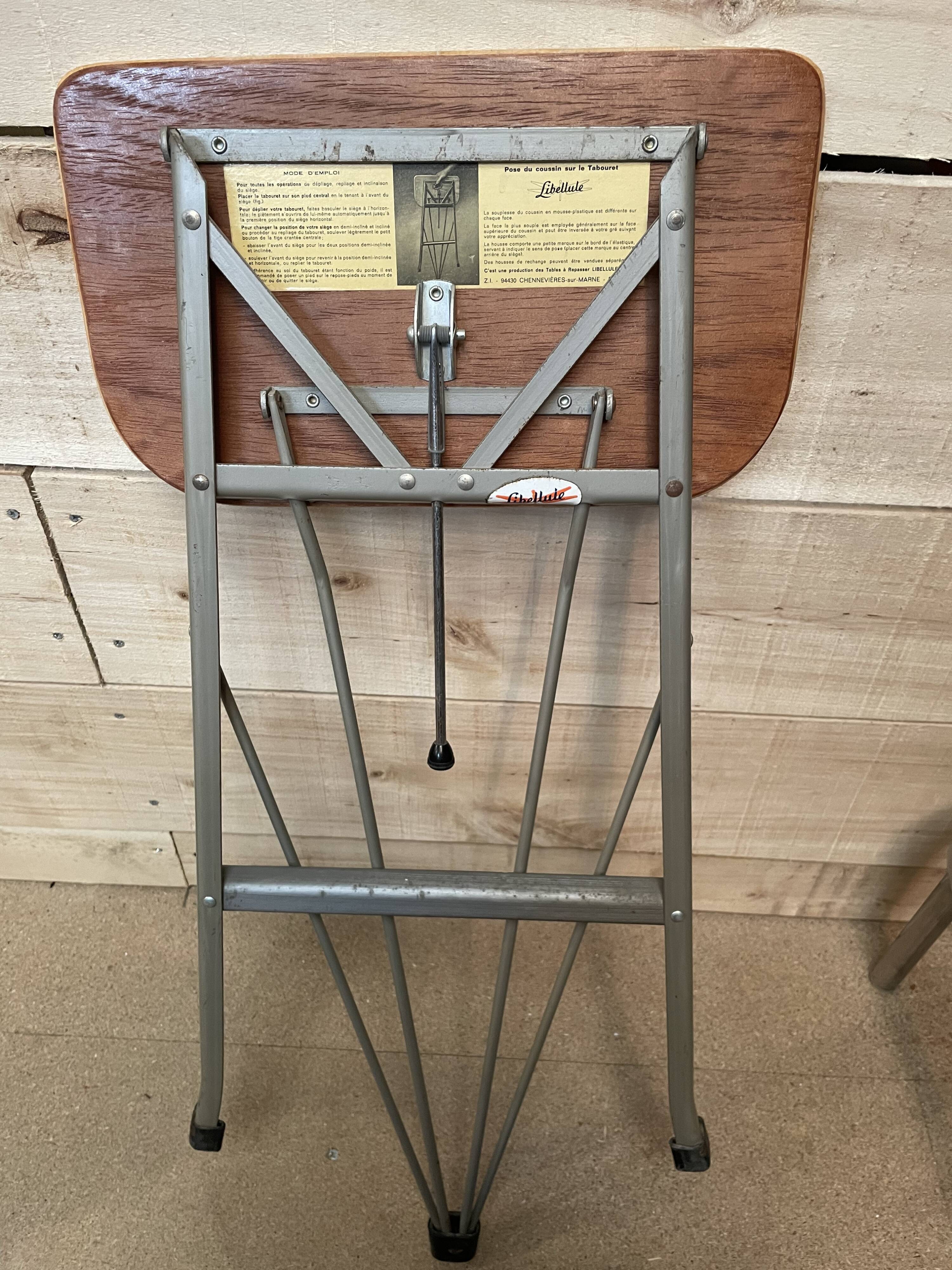 Folding stool dragonfly vintage year 50