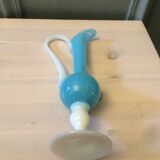 Blue hanse vase in glass paste and opaline