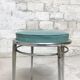 Bauhaus turquoise metal stool