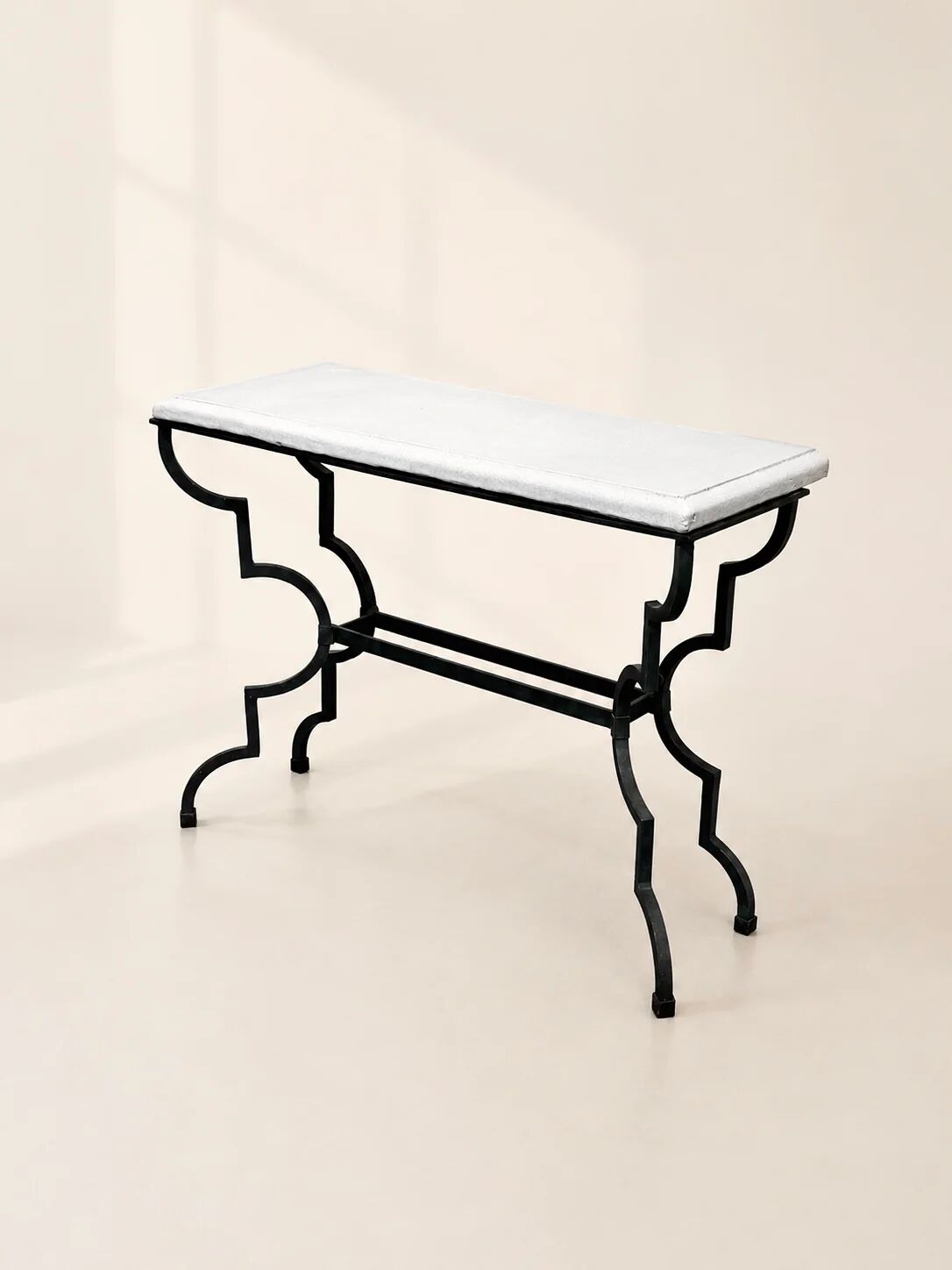Forged Iron Neoclassical Console Table, Italy 1950’s