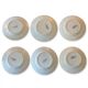 Set of 6 plates Terre de fer St Amand & Hamage, Jardinière blue model.