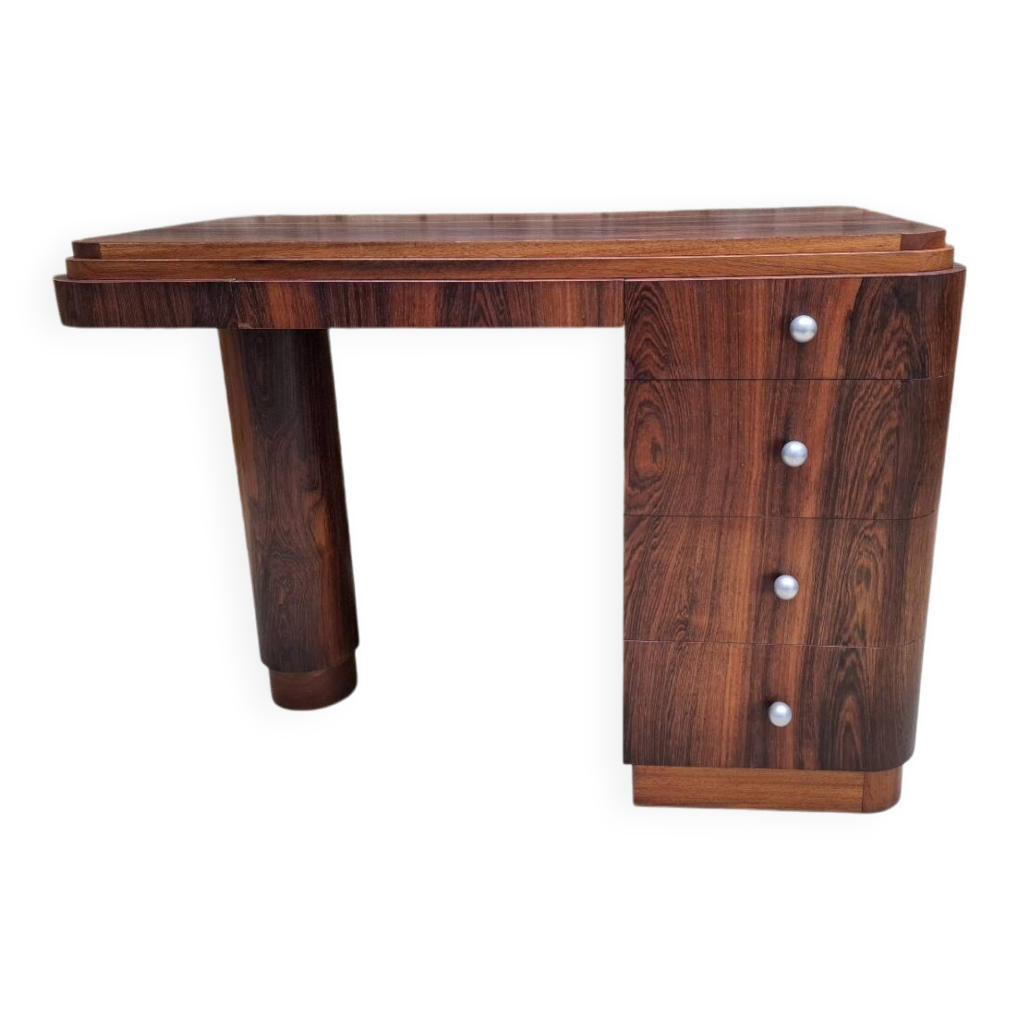 Art Deco Desk in Macassar Ebony