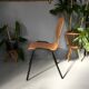 Set de 6 chaises bois thermoformé et métal