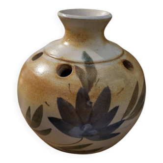 "Flower holder" vase in ancient stoneware