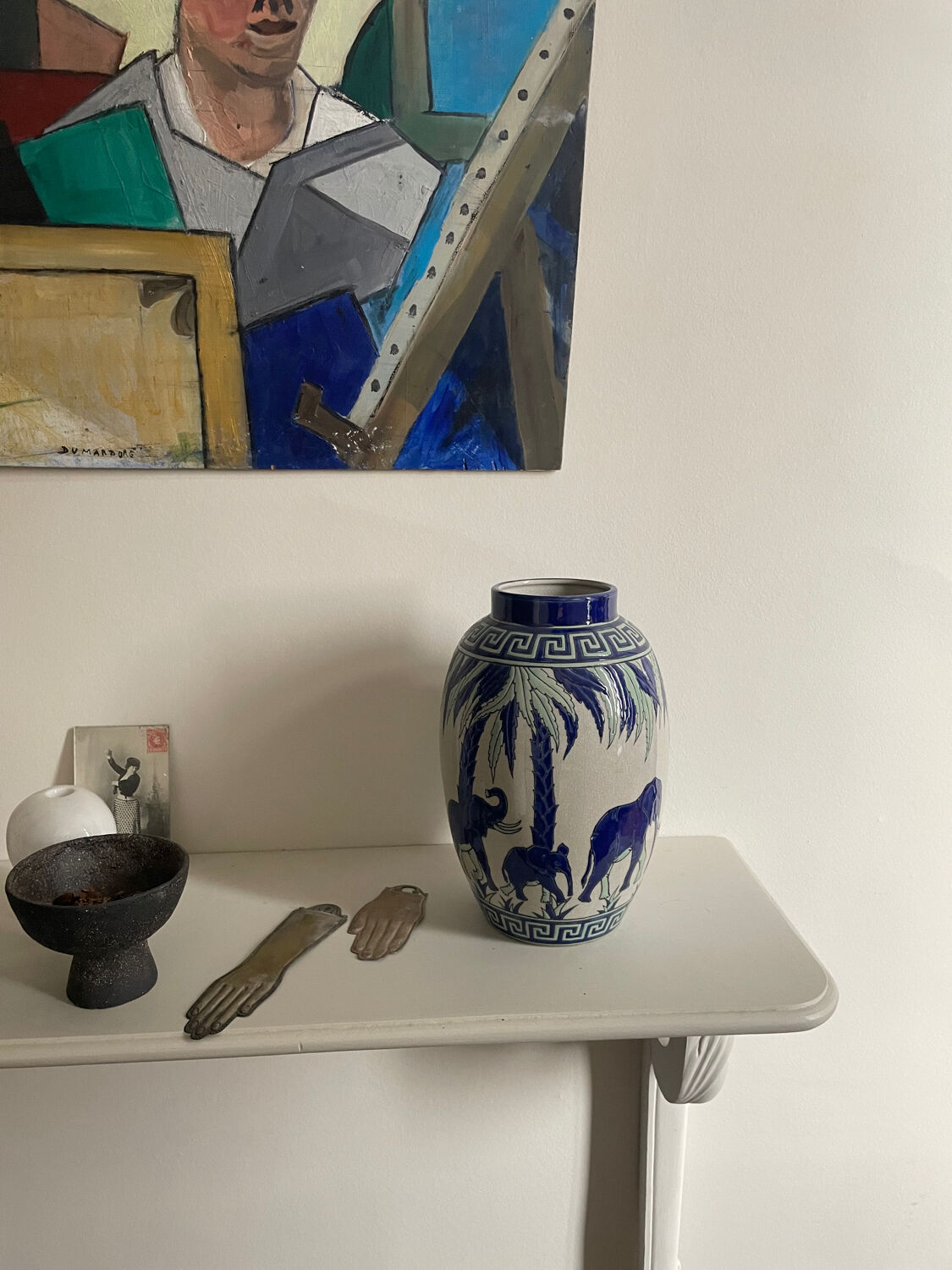 Keralouve La Louvière Elephants vase