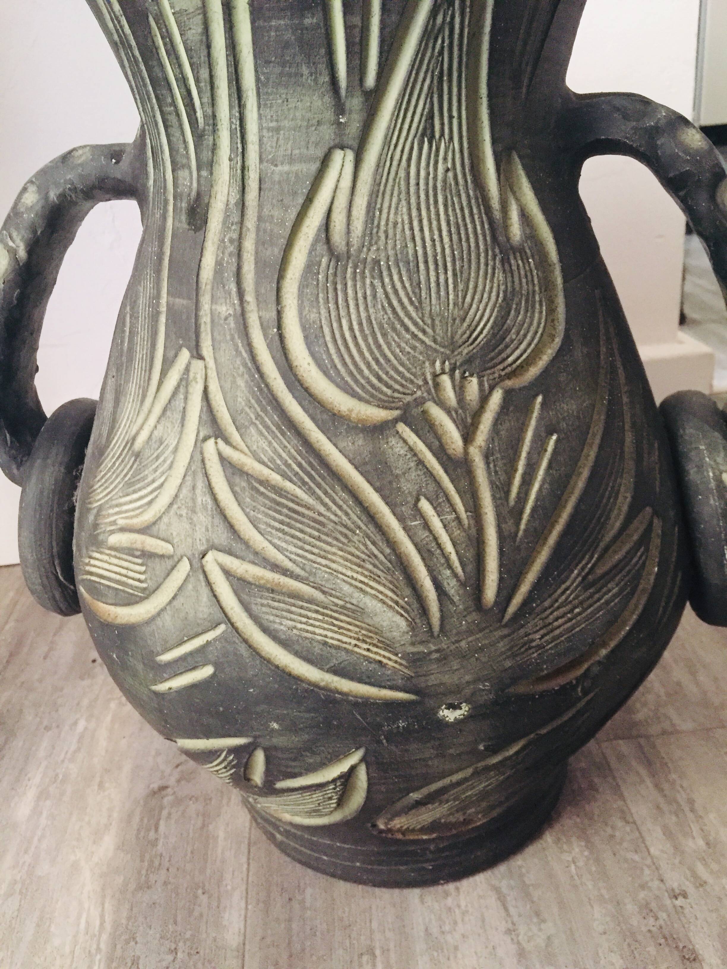 Pair of large Mid-Century floor vases – Ceramics La Bisbal, Figueras