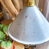 Vintage lampshade in customizable enameled sheet metal