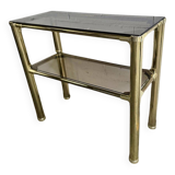 Table console vintage « dorée » / table d’appoint / étagère