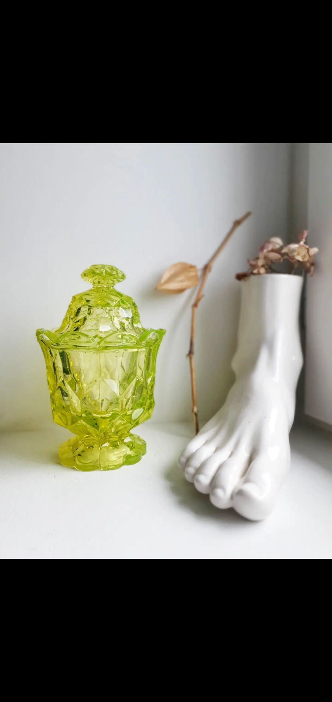 Pot en verre teinté lemon