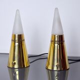Pair of Venini Pyramidal Lamps 1970